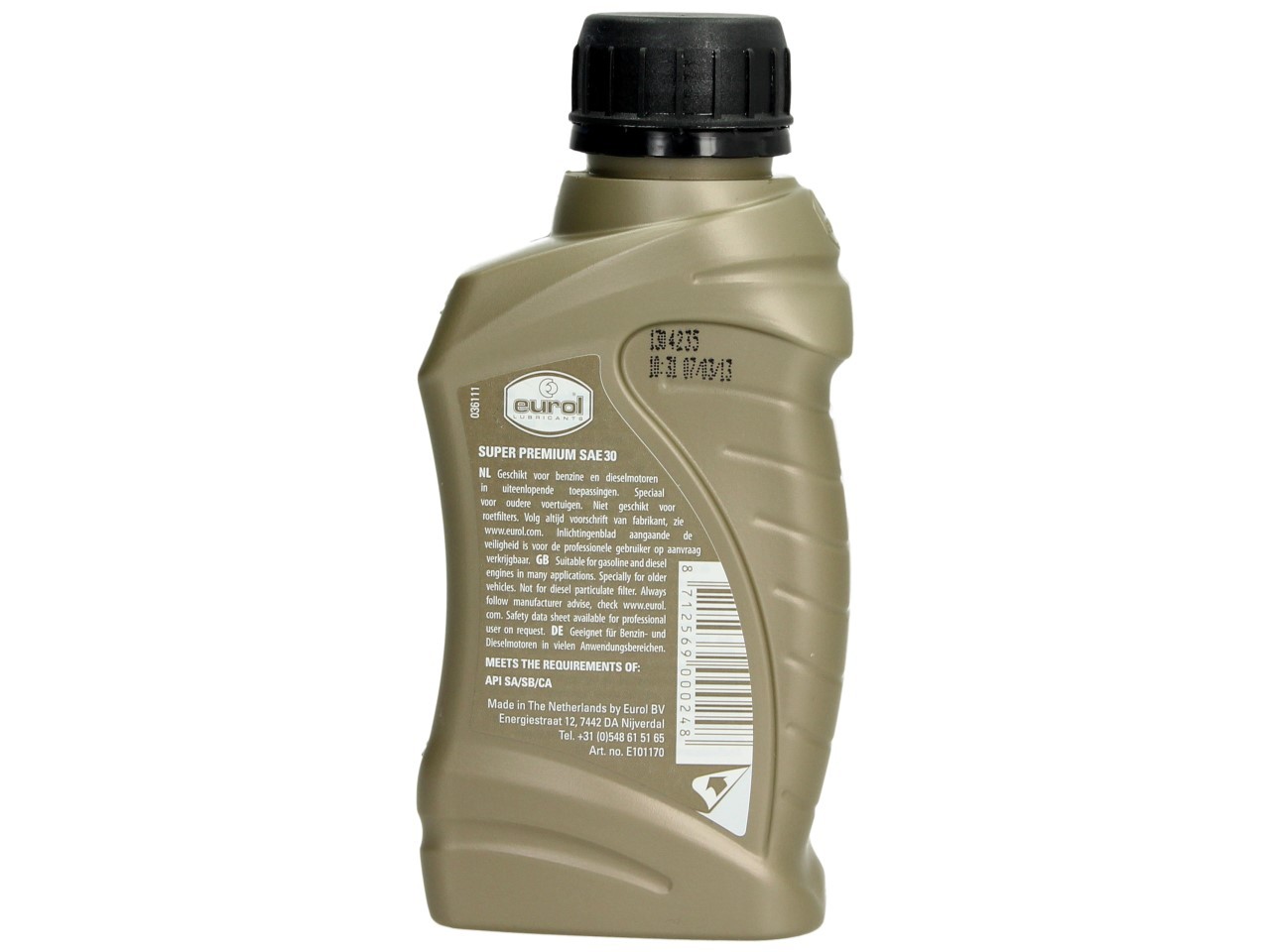 Olio per ingranaggi Eurol, SAE 30, Eurol SAE 30, 0,250 l, E101170