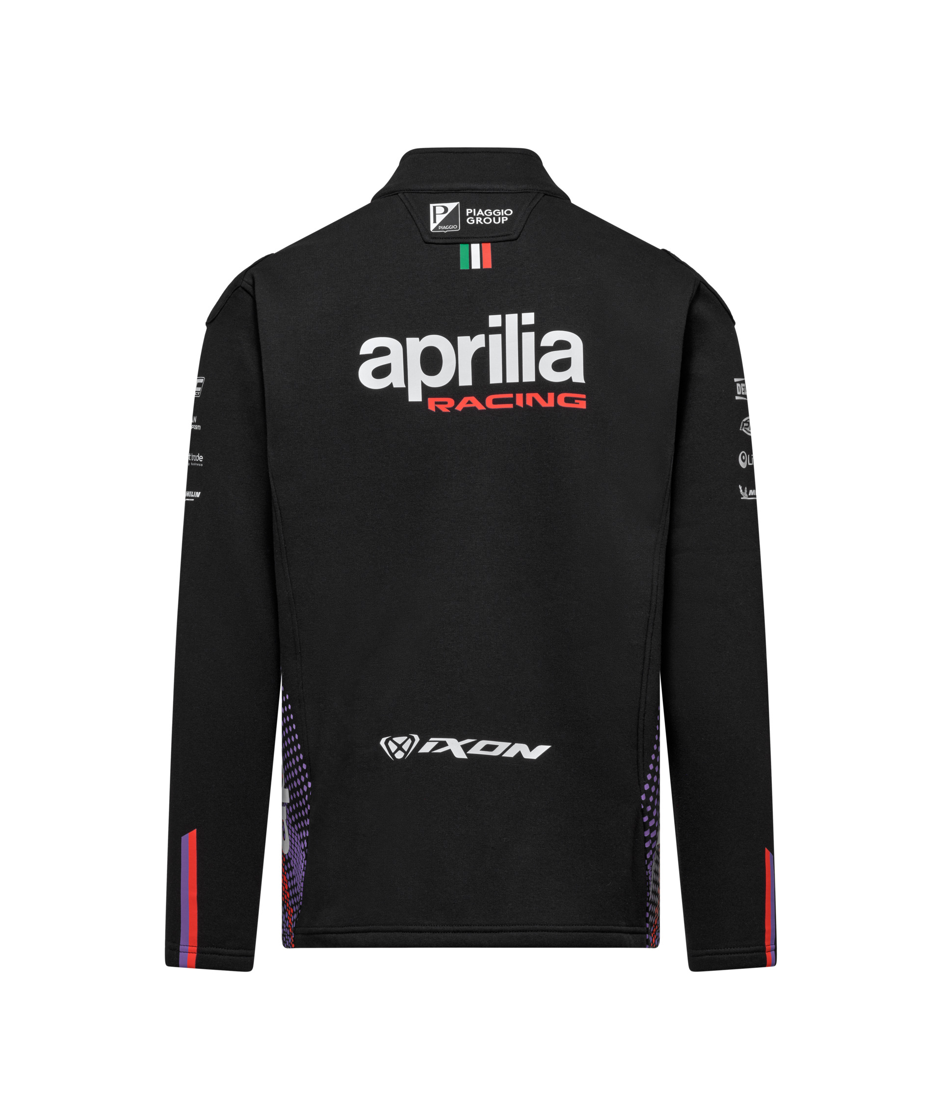 Felpa con cerniera Aprilia Racing Team Replica 2026 da uomo, nera