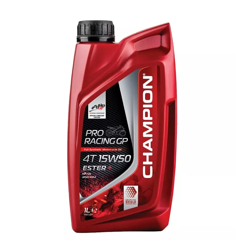 CHAMPION® Proracing GP 4T 15W-50 ESTER + Olio motore completamente sintetico - 1 litro