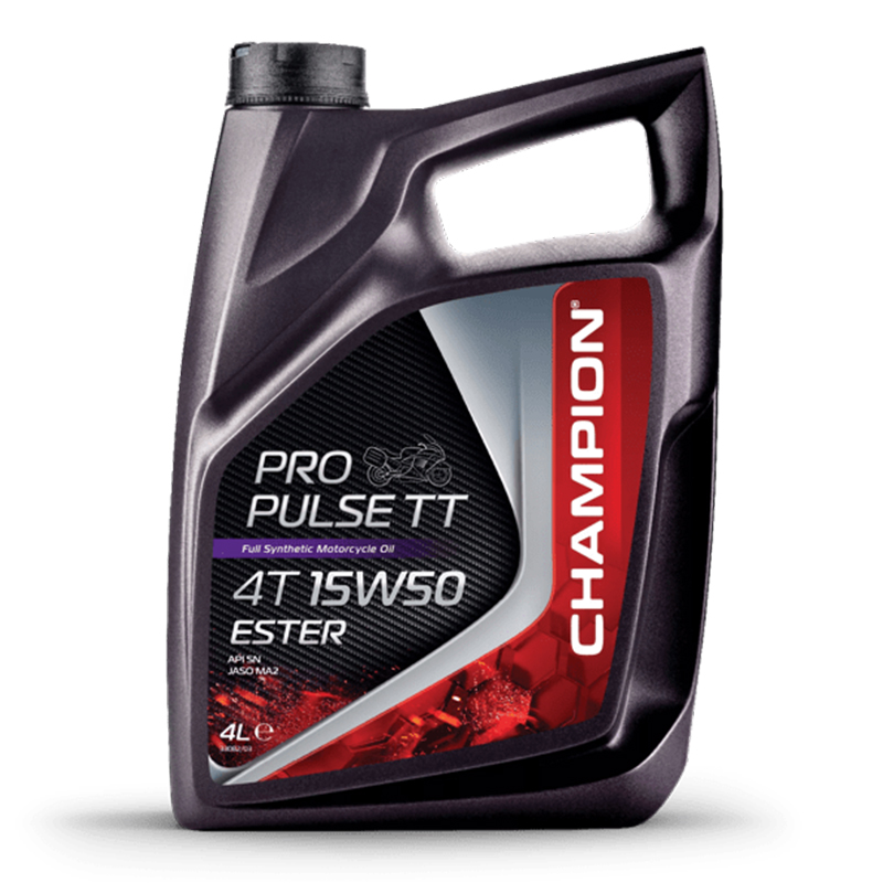 CHAMPION® Olio motore Pro Pulse TT 4T 15W-50 Ester - 4 litri
